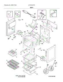 Body parts for Electrolux Range LFGF3054TFE from AppliancePartsPros.com