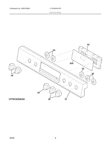 02 - Backguard parts for Electrolux Range LFGH3054UFF from AppliancePartsPros.com