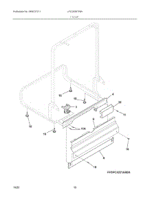06 - Frame parts for Electrolux Dishwasher LFID2426TF6A from AppliancePartsPros.com