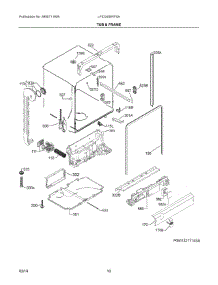 06 - Tub & Frame parts for Electrolux Dishwasher LFID2459VF0A from AppliancePartsPros.com