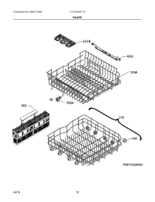 07 - Racks parts for Electrolux Dishwasher LFID2459VF1A from AppliancePartsPros.com