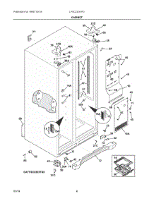04 - Cabinet parts for Electrolux Refrigerator LFSC2324VF0 from AppliancePartsPros.com