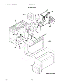 09 - Ice Container parts for Electrolux Refrigerator LFSC2324VF1 from AppliancePartsPros.com