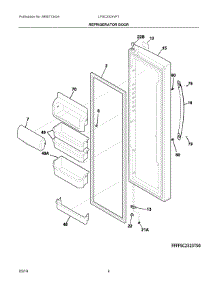 03 - Refrigerator Door parts for Electrolux Refrigerator LFSC2324VF1 from AppliancePartsPros.com