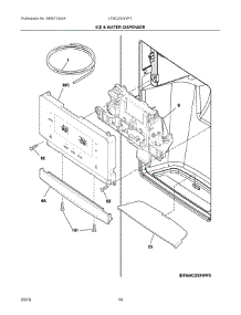 08 - Ice & Water Dispenser parts for Electrolux Refrigerator LFSC2324VF1 from AppliancePartsPros.com