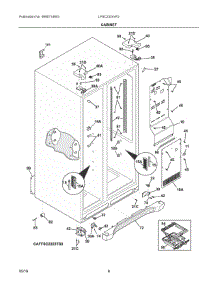 04 - Cabinet parts for Electrolux Refrigerator LFSC2324VF2 from AppliancePartsPros.com