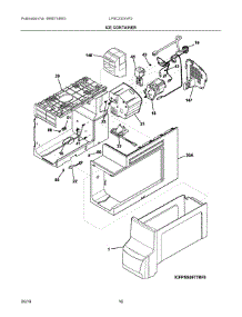 09 - Ice Container parts for Electrolux Refrigerator LFSC2324VF2 from AppliancePartsPros.com