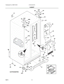 04 - Cabinet parts for Electrolux Refrigerator LFSC2324VF3 from AppliancePartsPros.com
