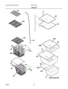 05 - Shelves parts for Electrolux Refrigerator LFSC2324VF3 from AppliancePartsPros.com