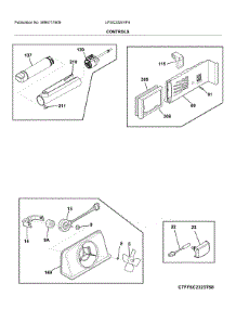Controls parts for Electrolux Refrigerator LFSC2324VF4 from AppliancePartsPros.com