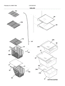 Shelves parts for Electrolux Refrigerator LFSC2324VF4 from AppliancePartsPros.com