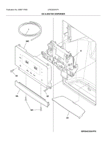 Dispenser parts for Electrolux Refrigerator LFSC2324VF4 from AppliancePartsPros.com