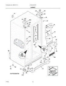 04 - Cabinet parts for Electrolux Refrigerator LFSC2324VF5 from AppliancePartsPros.com