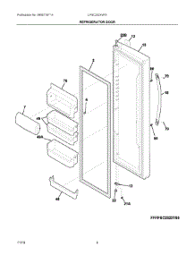 03 - Refrigerator Door parts for Electrolux Refrigerator LFSC2324VF5 from AppliancePartsPros.com