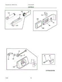 06 - Controls parts for Electrolux Refrigerator LFSC2324VF6 from AppliancePartsPros.com