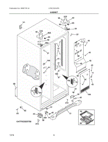 04 - Cabinet parts for Electrolux Refrigerator LFSC2324VF6 from AppliancePartsPros.com