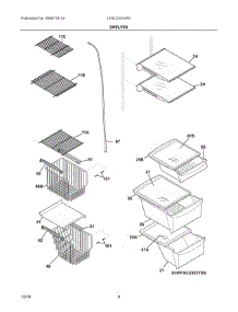 05 - Shelves parts for Electrolux Refrigerator LFSC2324VF6 from AppliancePartsPros.com