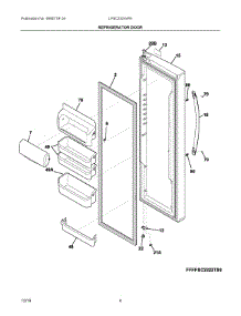 03 - Refrigerator Door parts for Electrolux Refrigerator LFSC2324VF6 from AppliancePartsPros.com