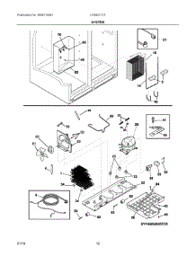 07 - System parts for Electrolux Refrigerator LFSS2312TD2 from AppliancePartsPros.com