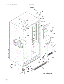 04 - Cabinet parts for Electrolux Refrigerator LFSS2312TE2 from AppliancePartsPros.com