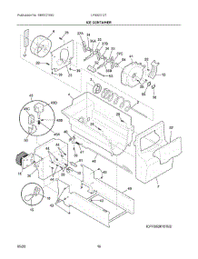 09 - Ice Container parts for Electrolux Refrigerator LFSS2312TE4 from AppliancePartsPros.com