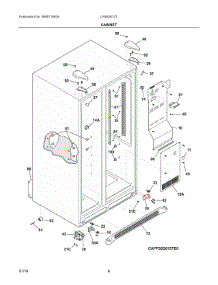 04 - Cabinet parts for Electrolux Refrigerator LFSS2612TE2 from AppliancePartsPros.com