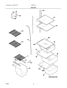 05 - Shelves parts for Electrolux Refrigerator LFSS2612TE4 from AppliancePartsPros.com