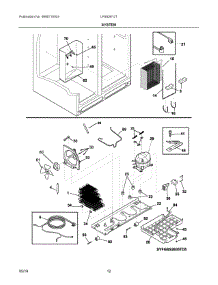 07 - System parts for Electrolux Refrigerator LFSS2612TF1 from AppliancePartsPros.com