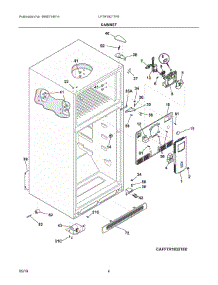 03 - Cabinet parts for Electrolux Refrigerator LFTR1821TF6 from AppliancePartsPros.com