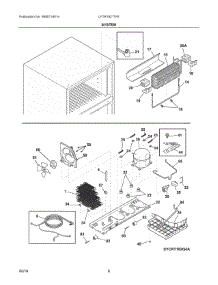 05 - System parts for Electrolux Refrigerator LFTR1821TF6 from AppliancePartsPros.com