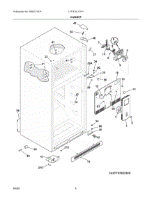 03 - Cabinet parts for Electrolux Refrigerator LFTR1821TFH from AppliancePartsPros.com