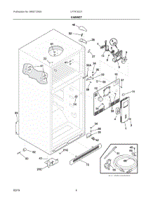 03 - Cabinet parts for Electrolux Refrigerator LFTR1832TE2 from AppliancePartsPros.com