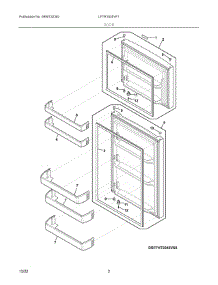 02 - Door parts for Electrolux Refrigerator LFTR1835VF1 from AppliancePartsPros.com