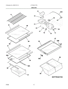 04 - Shelves parts for Electrolux Refrigerator LFTR2021TFB from AppliancePartsPros.com