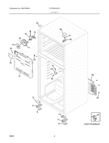 03 - Cabinet parts for Electrolux Refrigerator LFTR2045VF9 from AppliancePartsPros.com
