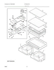 04 - Shelves parts for Electrolux Refrigerator LFTR2045VF9 from AppliancePartsPros.com
