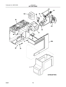 09 - Ice Container parts for Electrolux Refrigerator LGHK2336TD6 from AppliancePartsPros.com