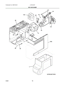 09 - Ice Container parts for Electrolux Refrigerator LGHK2336TF5 from AppliancePartsPros.com