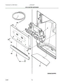 08 - Ice & Water Dispenser parts for Electrolux Refrigerator LGHK2336TF5 from AppliancePartsPros.com