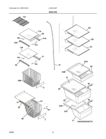 05 - Shelves parts for Electrolux Refrigerator LGHK2336TF5 from AppliancePartsPros.com