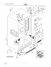 04 - Cabinet parts for Electrolux Refrigerator LGHK2336TF6 from AppliancePartsPros.com