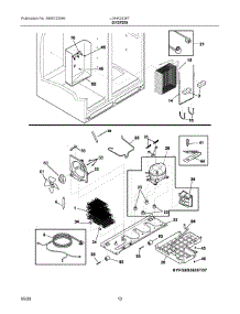 07 - System parts for Electrolux Refrigerator LGHK2336TF6 from AppliancePartsPros.com