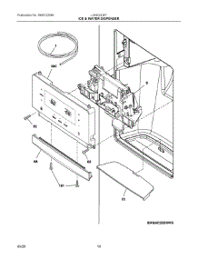 08 - Ice & Water Dispenser parts for Electrolux Refrigerator LGHK2336TF6 from AppliancePartsPros.com