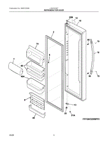 03 - Refrigerator Door parts for Electrolux Refrigerator LGHK2336TF6 from AppliancePartsPros.com