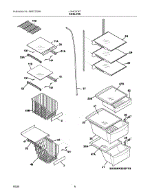 05 - Shelves parts for Electrolux Refrigerator LGHK2336TF6 from AppliancePartsPros.com