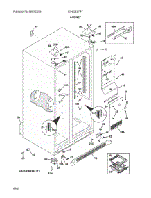 04 - Cabinet parts for Electrolux Refrigerator LGHK2336TF7 from AppliancePartsPros.com
