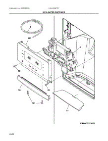 08 - Ice & Water Dispenser parts for Electrolux Refrigerator LGHK2336TF7 from AppliancePartsPros.com