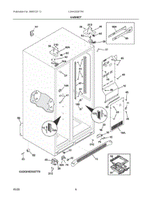 04 - Cabinet parts for Electrolux Refrigerator LGHK2336TF8 from AppliancePartsPros.com