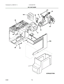 09 - Ice Container parts for Electrolux Refrigerator LGHK2336TF8 from AppliancePartsPros.com