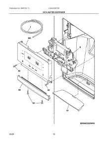 08 - Ice & Water Dispenser parts for Electrolux Refrigerator LGHK2336TF8 from AppliancePartsPros.com
